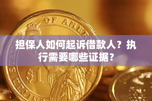 北京担保人如何起诉借款人？执行需要哪些证据？
