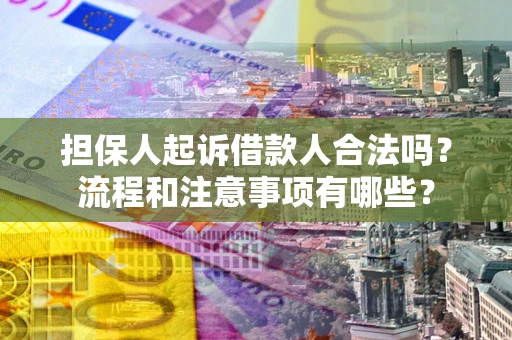 北京担保人起诉借款人合法吗？流程和注意事项有哪些？
