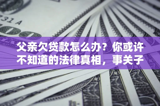 北京父亲欠贷款怎么办？你或许不知道的法律真相，事关子女未来
