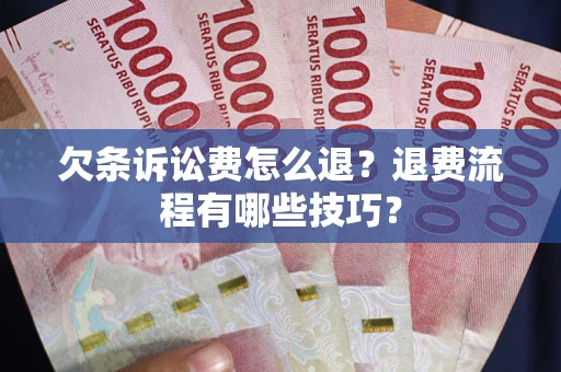 北京欠条诉讼费怎么退？退费流程有哪些技巧？
