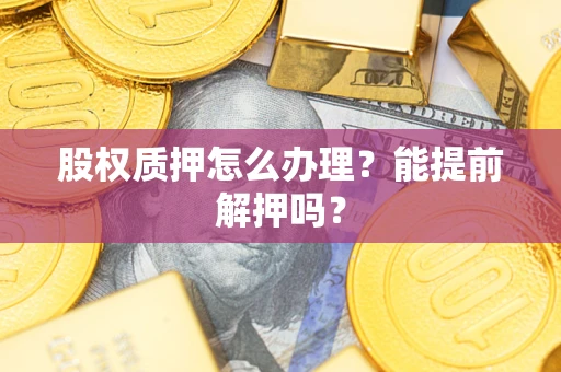 北京股权质押怎么办理？能提前解押吗？